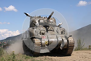 M4A1 Sherman Tank Ã¢â¬âWW II photo